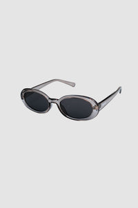 Blue recycled rectangular vintage glasses with blue lenses 