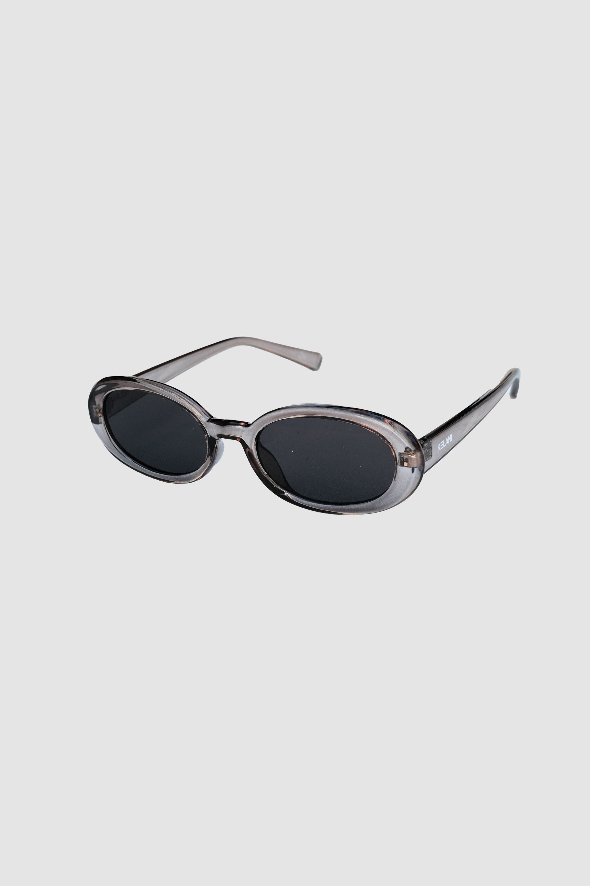 Blue recycled rectangular vintage glasses with blue lenses 