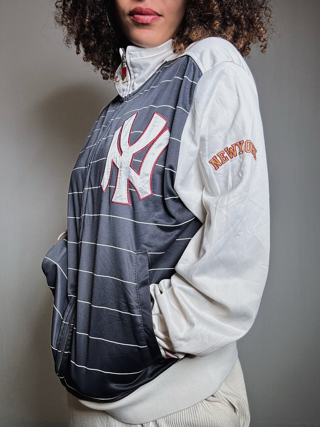 Veste zippée Majestic Cooperstown Yankees M vintage