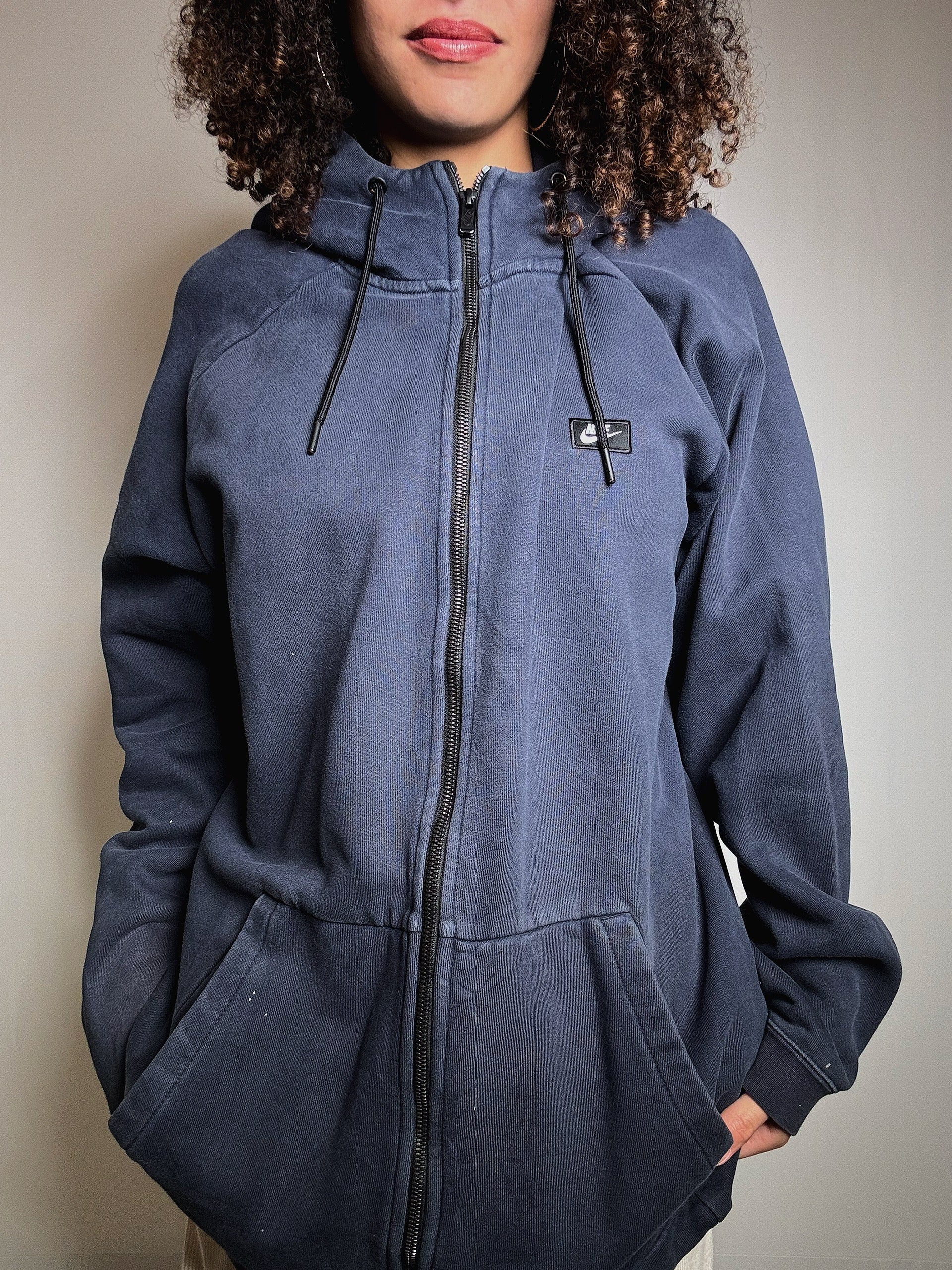 Vintage Nike XXL navy zip-up jacket