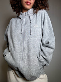 Nike gray zipped vintage jacket M
