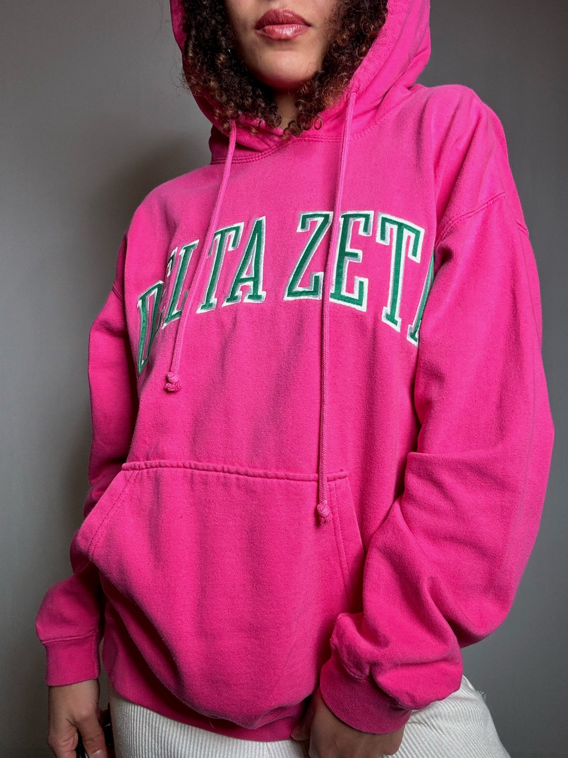 Sweat fuschia Delta Zeta M vintage