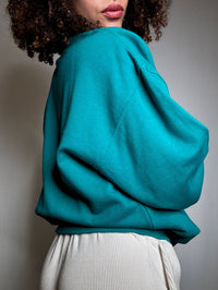 Sweat vert avec col L vintage