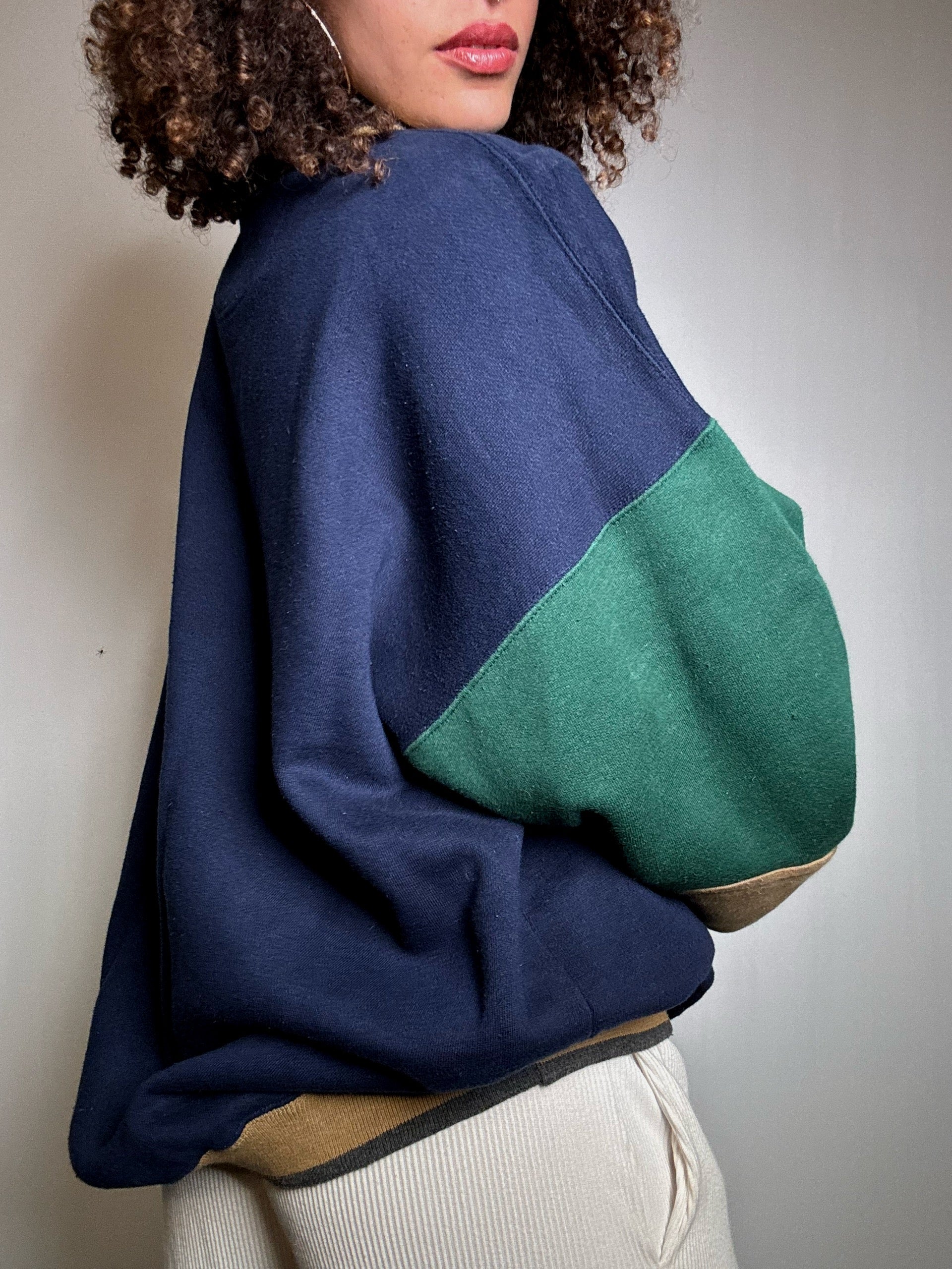 Sweat tricolore L vintage