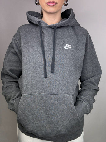 Sweat à capuche gris foncé NIKE L Vintage