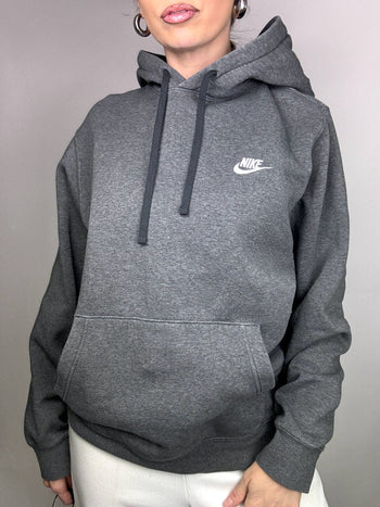 Sweat à capuche gris foncé NIKE L Vintage