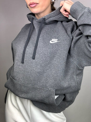 Sweat à capuche gris foncé NIKE L Vintage