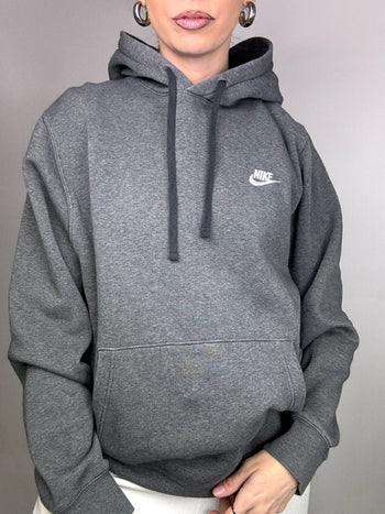 Sweat à capuche gris foncé NIKE L Vintage