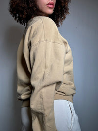 Besticktes Sweatshirt Beige Lake Dubay M Vintage