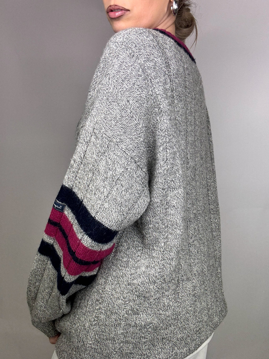 CHAMPION L Vintage-Strickjacke