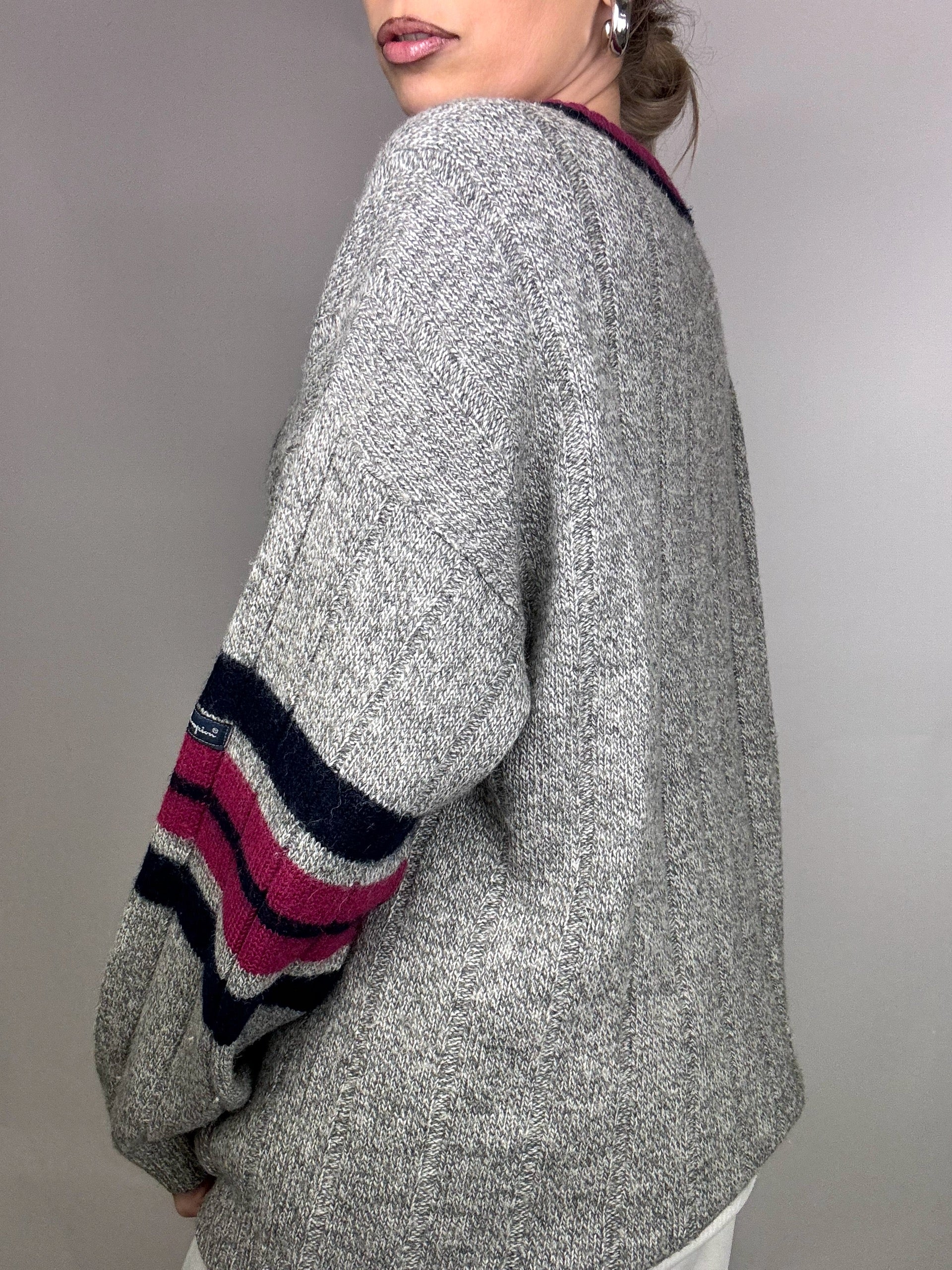 CHAMPION L Vintage-Strickjacke