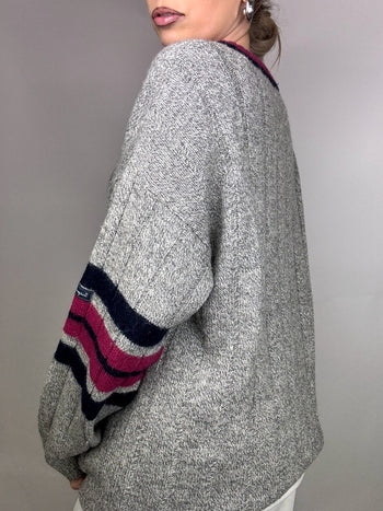 Cardigan en maille CHAMPION L vintage