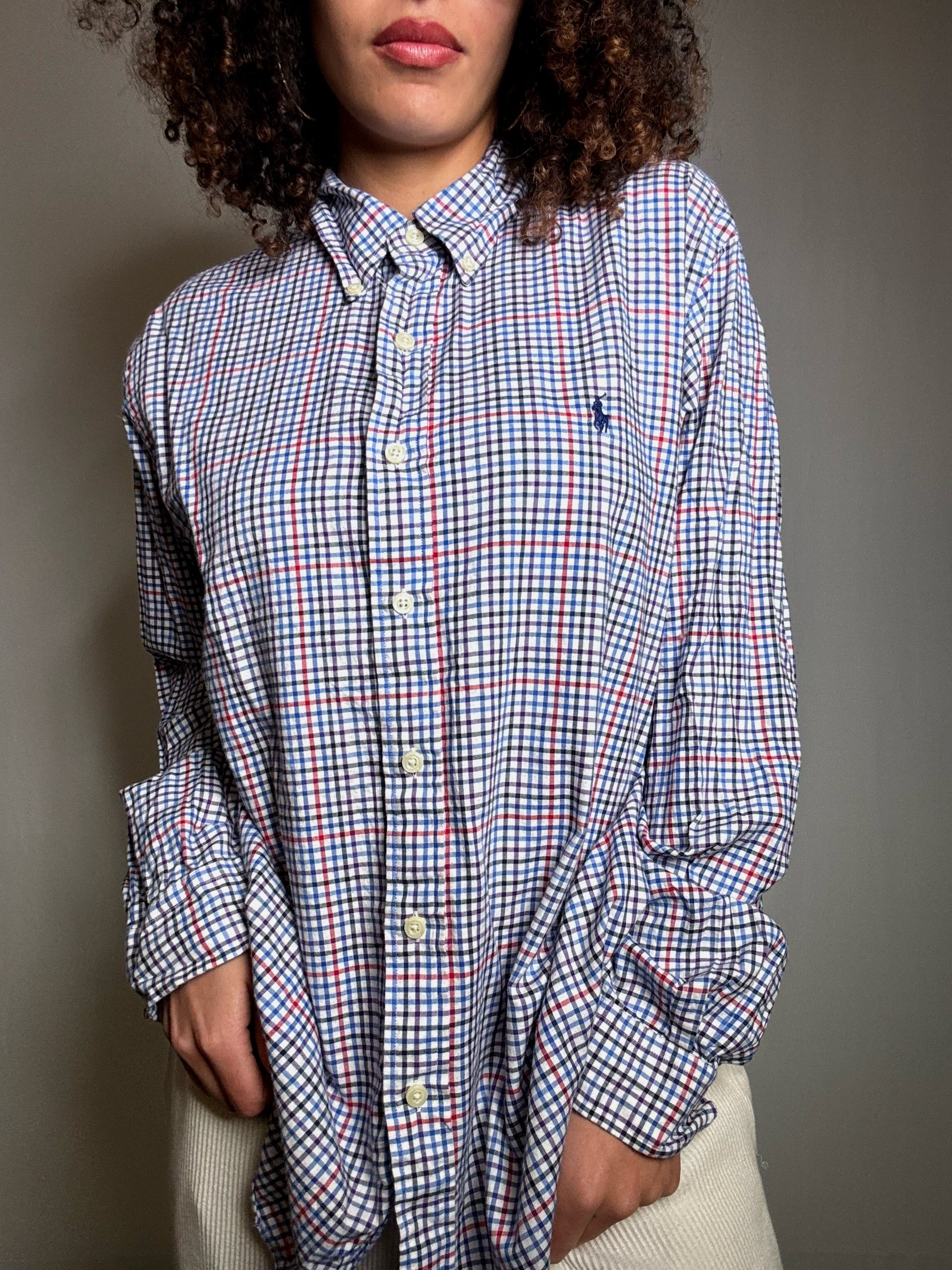 Chemise à carreaux Ralph Lauren L vintage