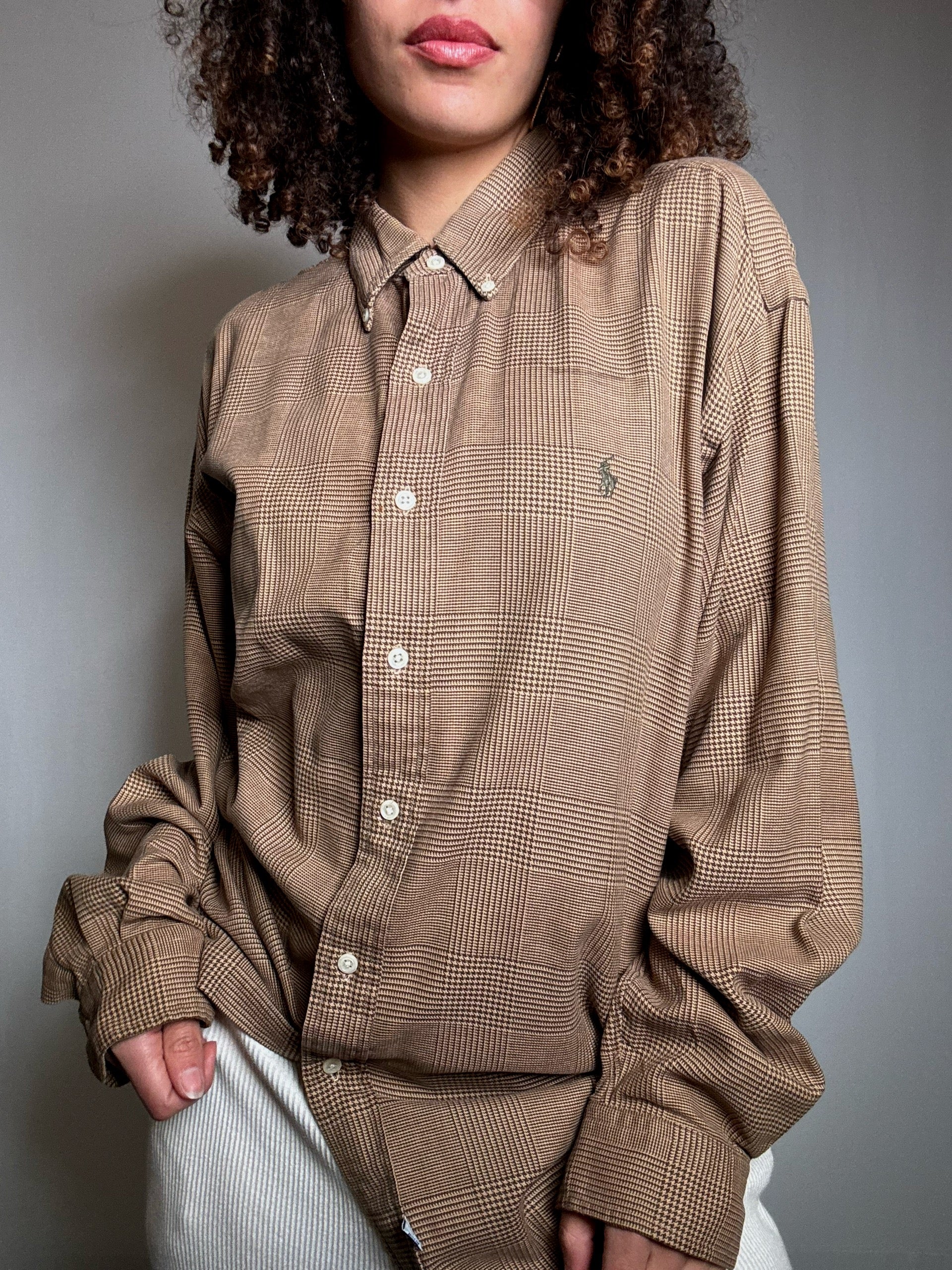 Chemise à carreaux Ralph Lauren L vintage