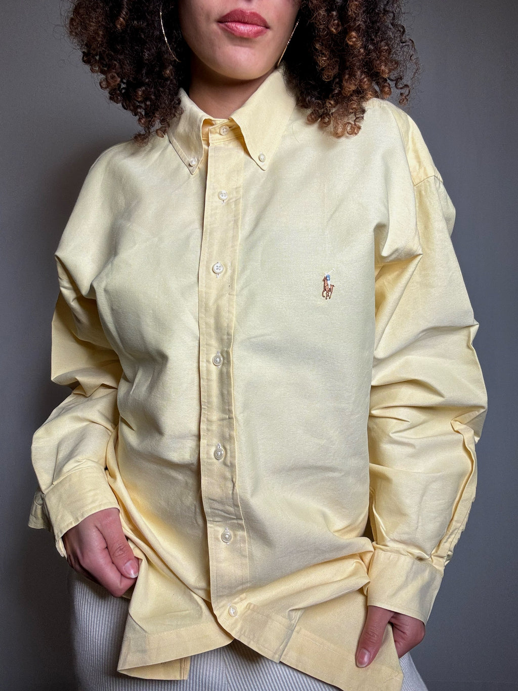 Ralph Lauren vintage yellow Oxford shirt XL