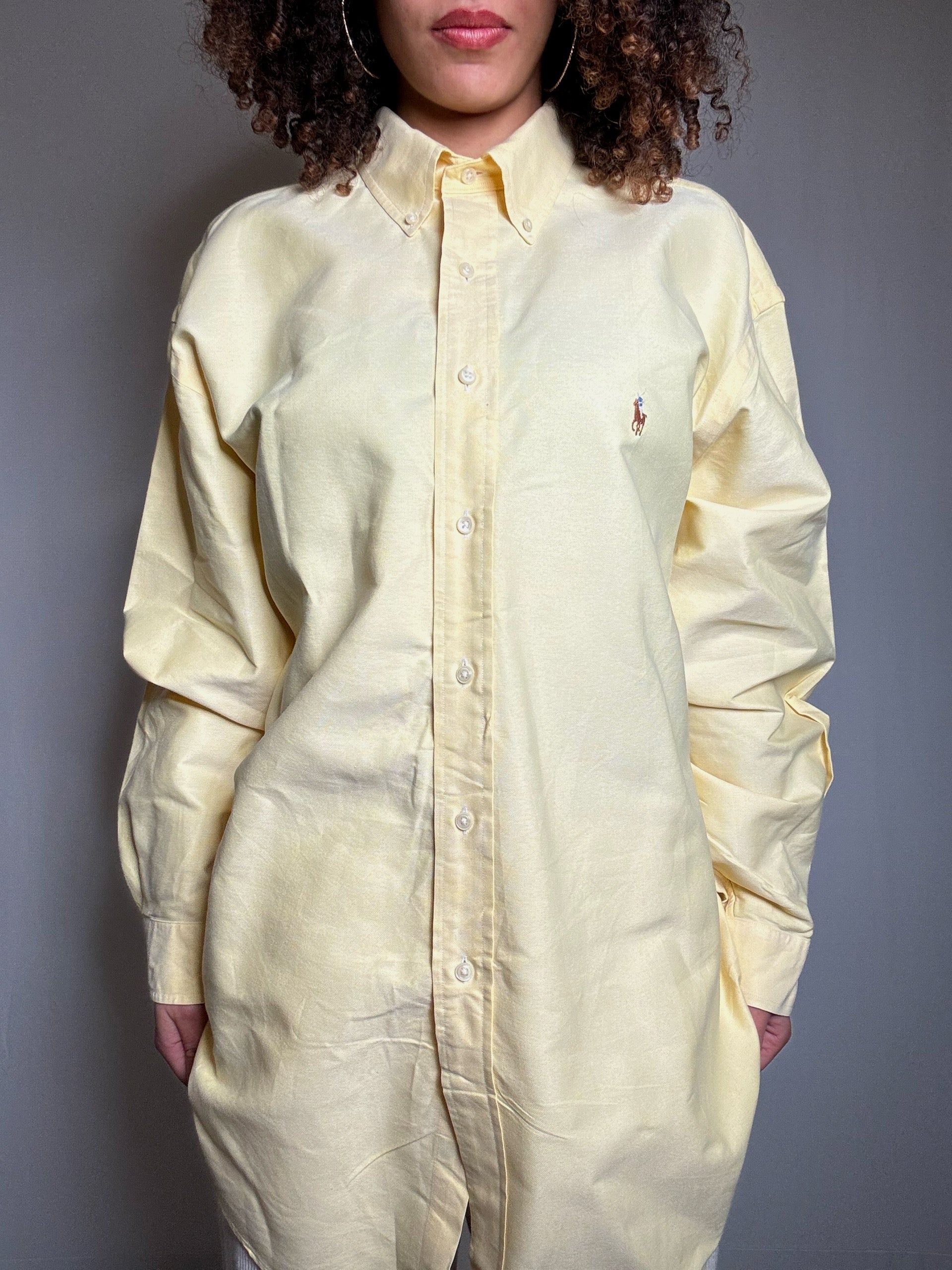 Ralph Lauren vintage yellow Oxford shirt XL