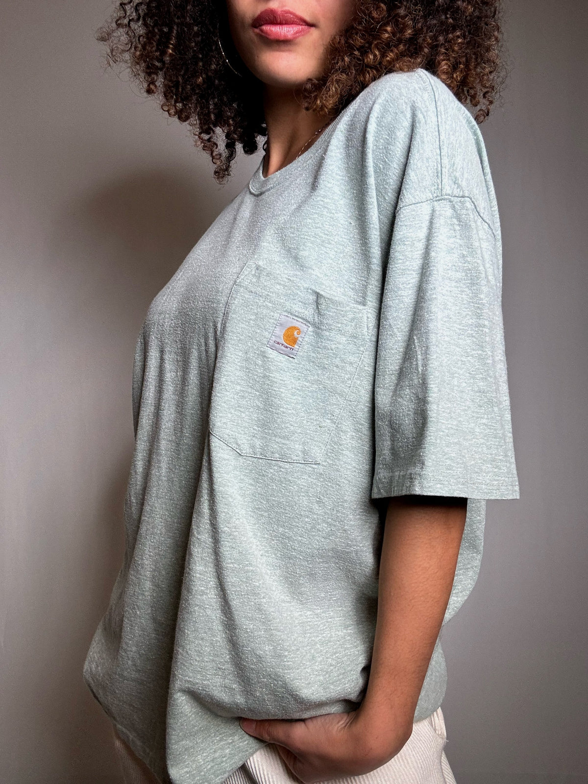 Tee shirt vert d'eau Carhartt XL vintage