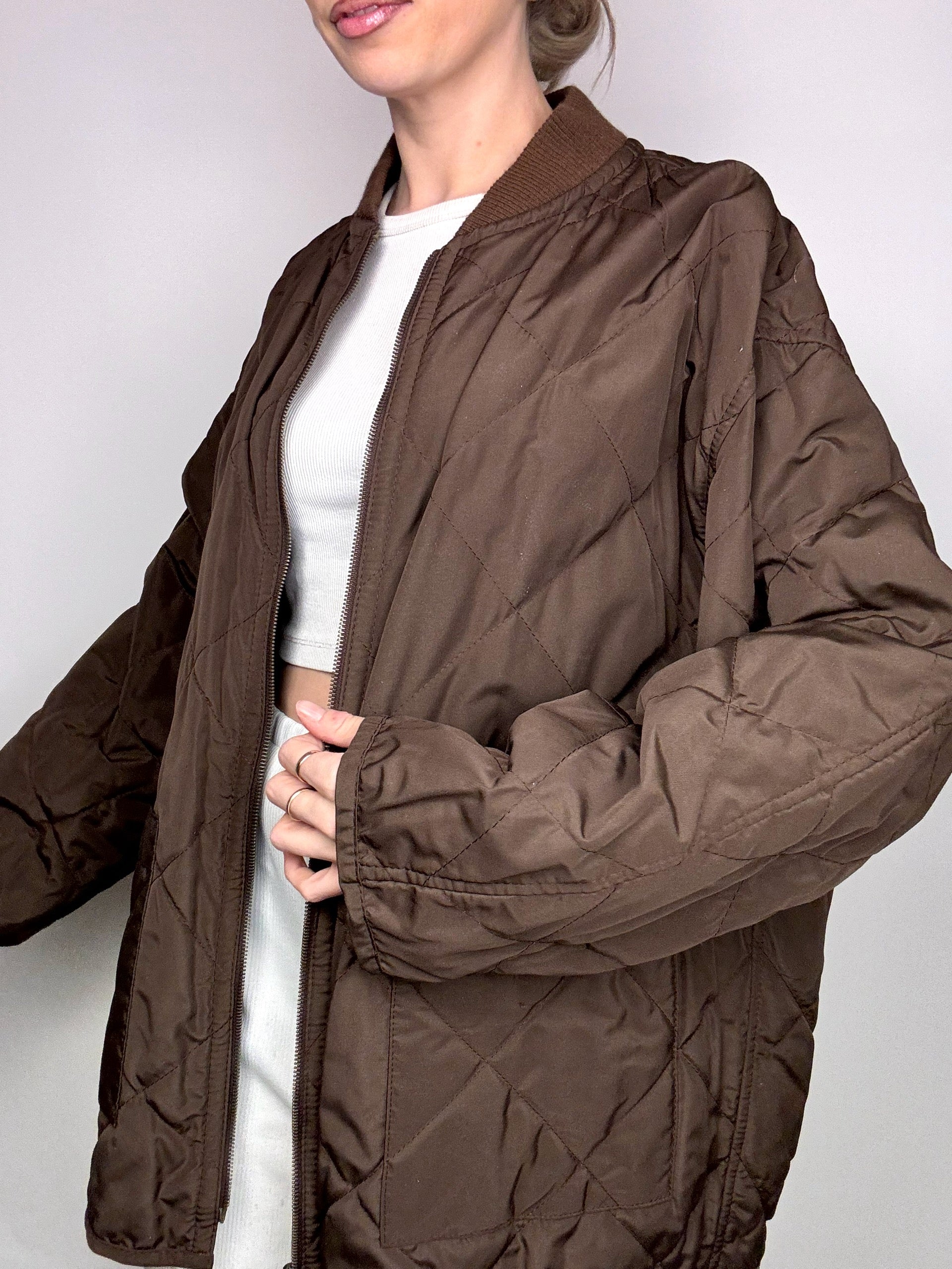 Vintage XL Braune 3-in-1 Wildlederjacke