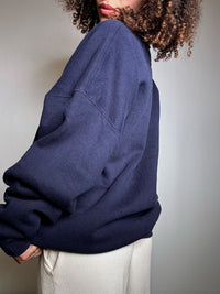 Sweat imprimé marine XL vintage