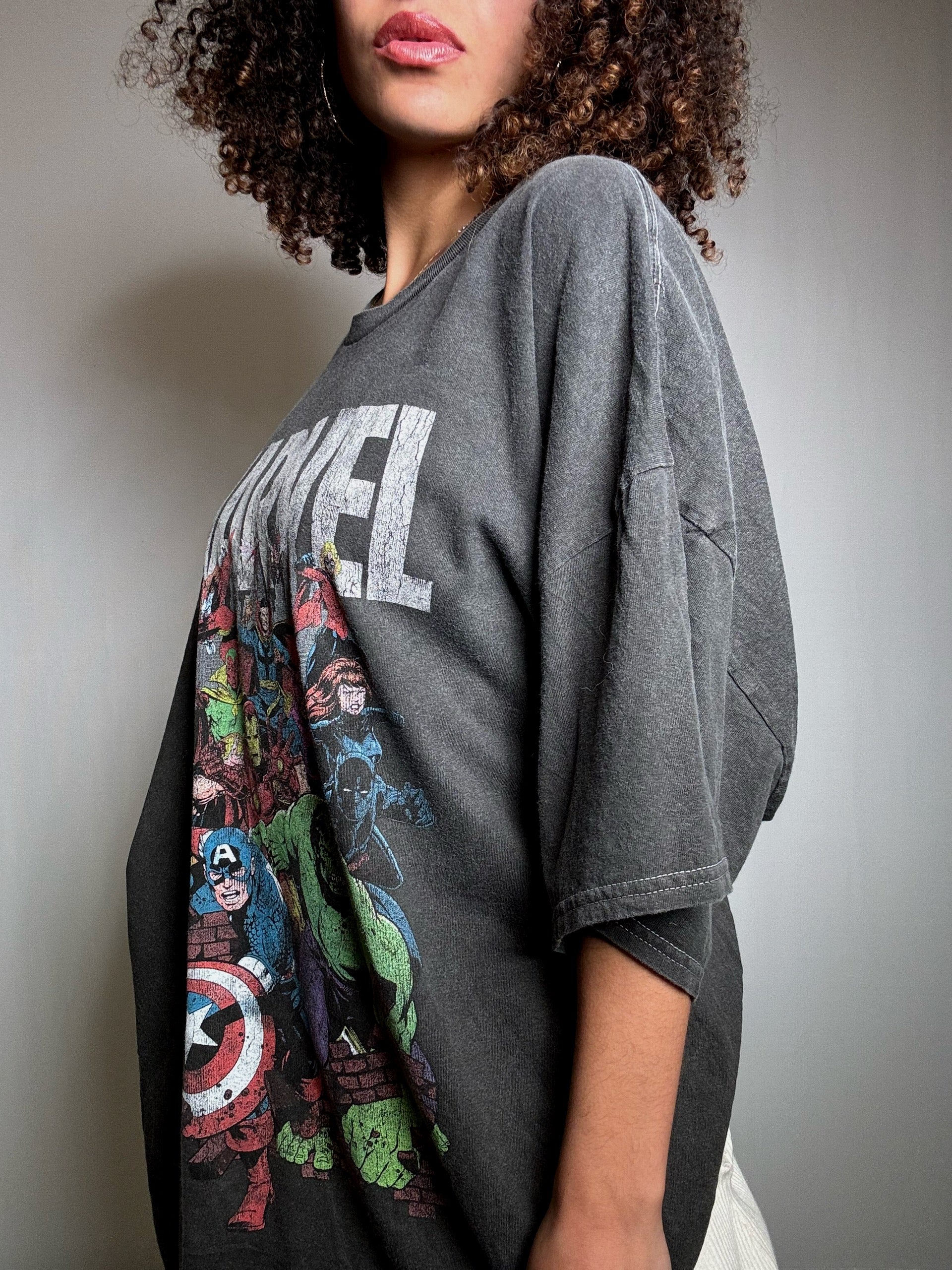 Vintage Marvel T-Shirt, grau, XL