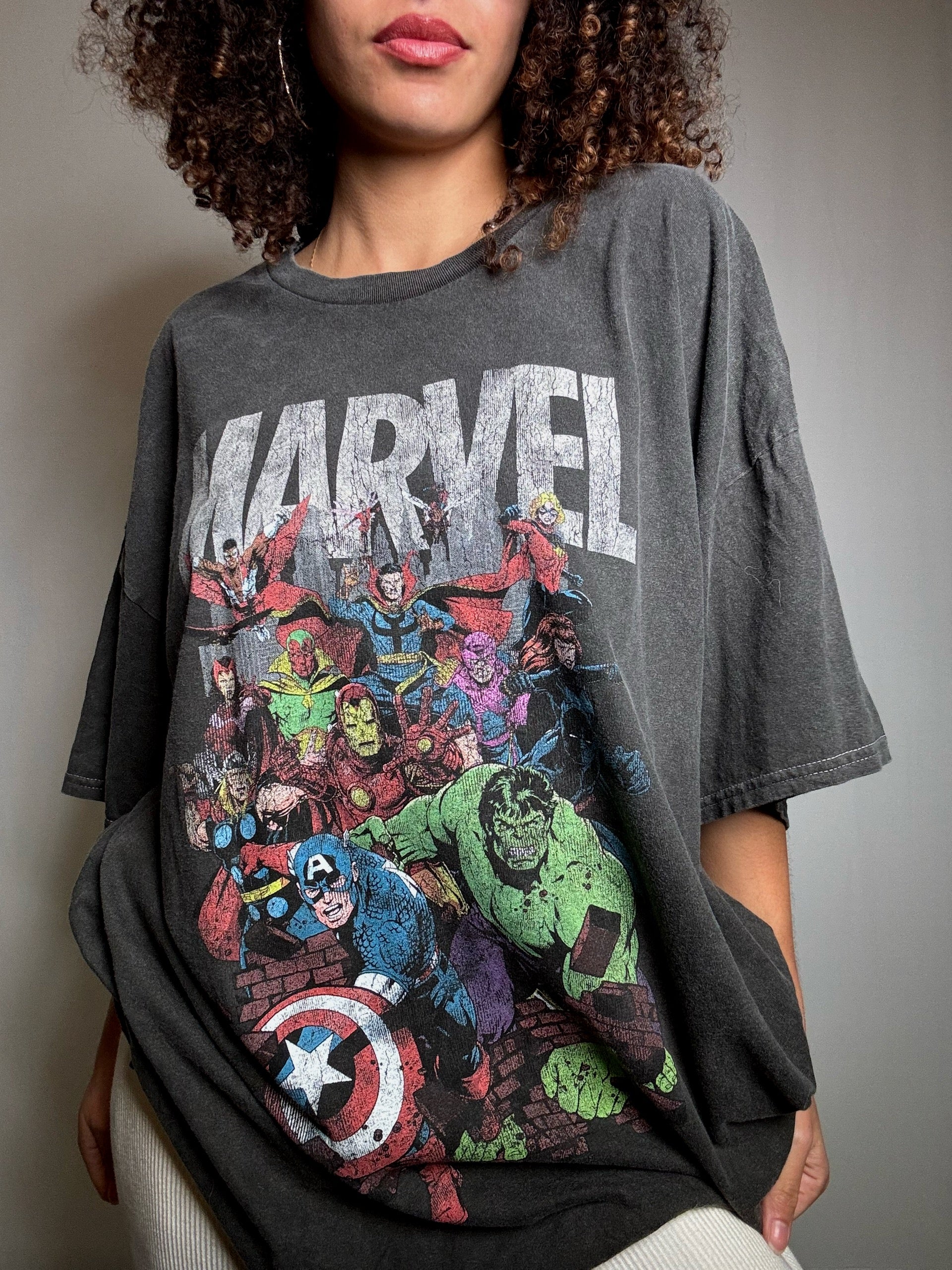 Tshirt gris Marvel XL vintage