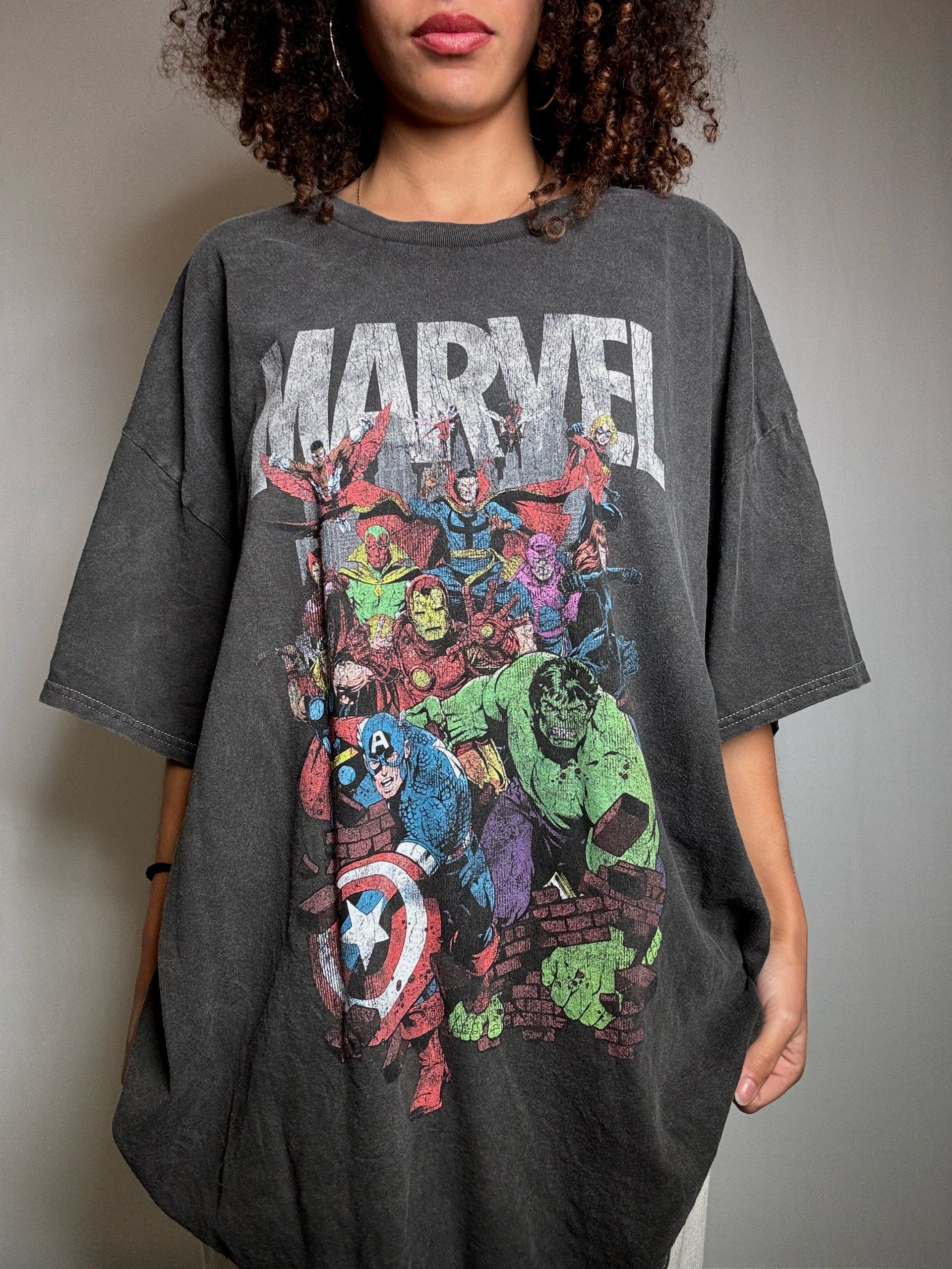 Vintage Marvel T-Shirt, grau, XL