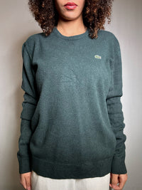Pull vert Lacoste M vintage