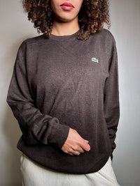 Pull brun Lacoste L vintage