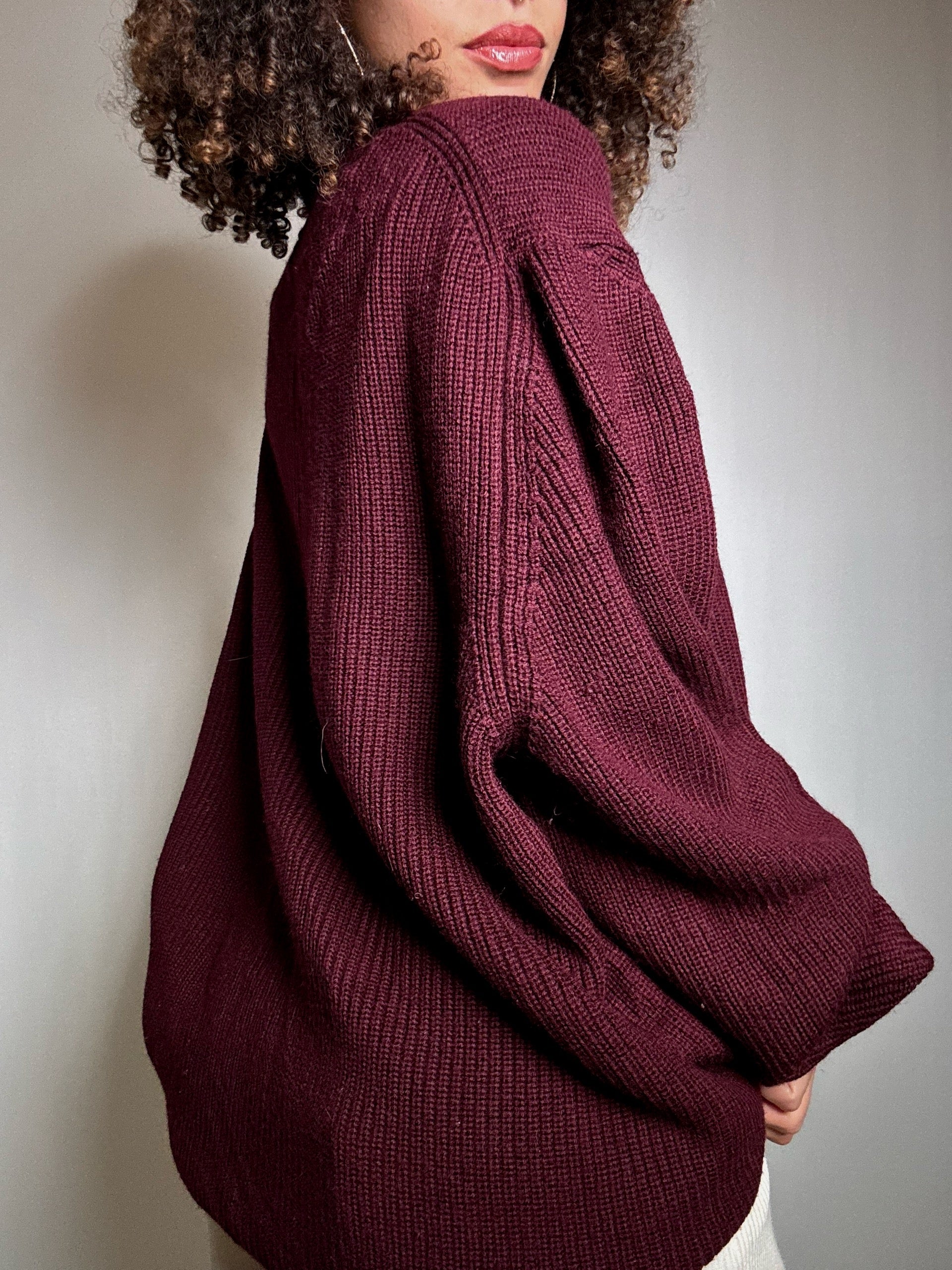 Pull bordeaux 3XL Lacoste vintage