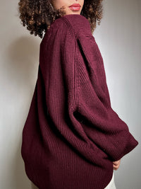 Pull bordeaux 3XL Lacoste vintage