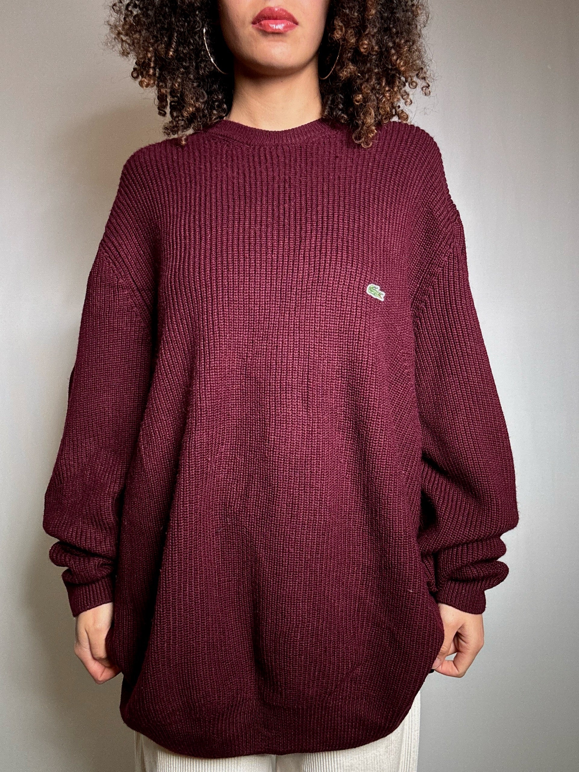 Pull bordeaux 3XL Lacoste vintage