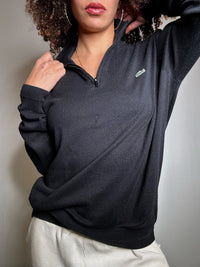 Pull camioneur noir L Lacoste