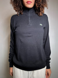 Pull camioneur noir L Lacoste