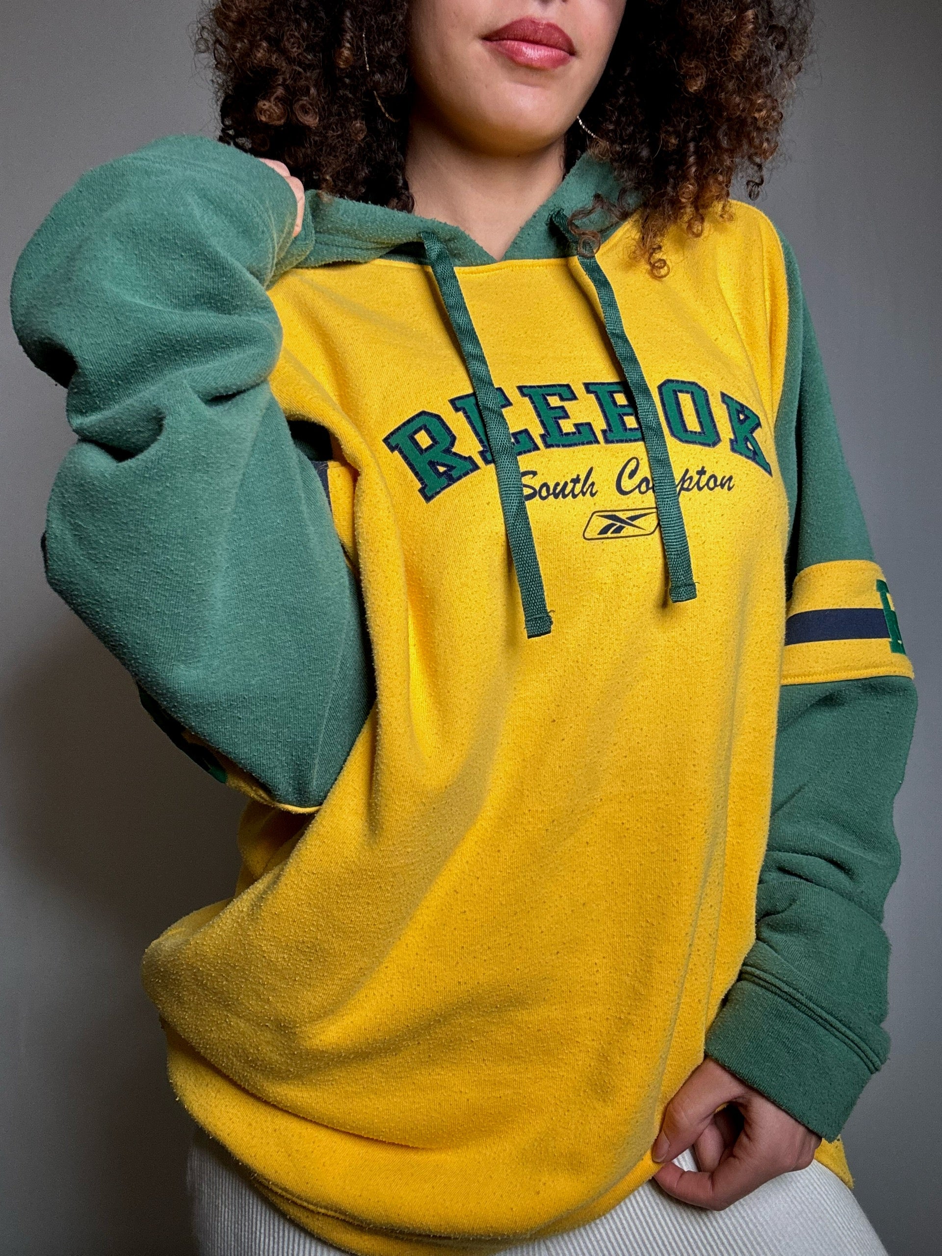 Sweat bicolore Reebok x South Campton 2XL vintage