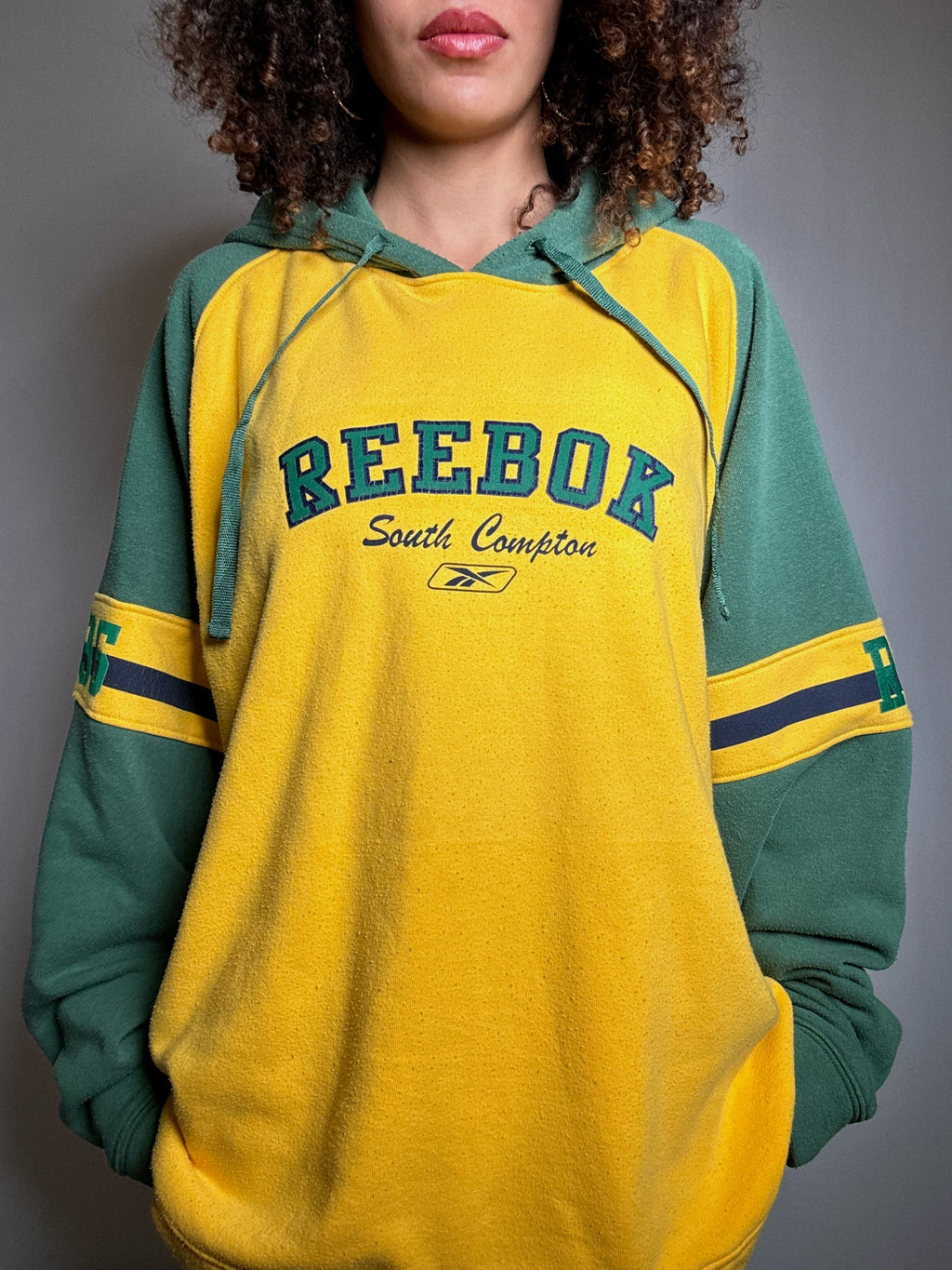 Sweat bicolore Reebok x South Campton 2XL vintage