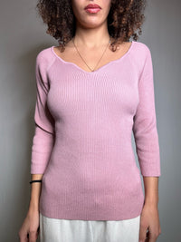 Pull moulant rose M vintage