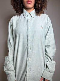Chemise oxford verte Ralph Lauren L vintage