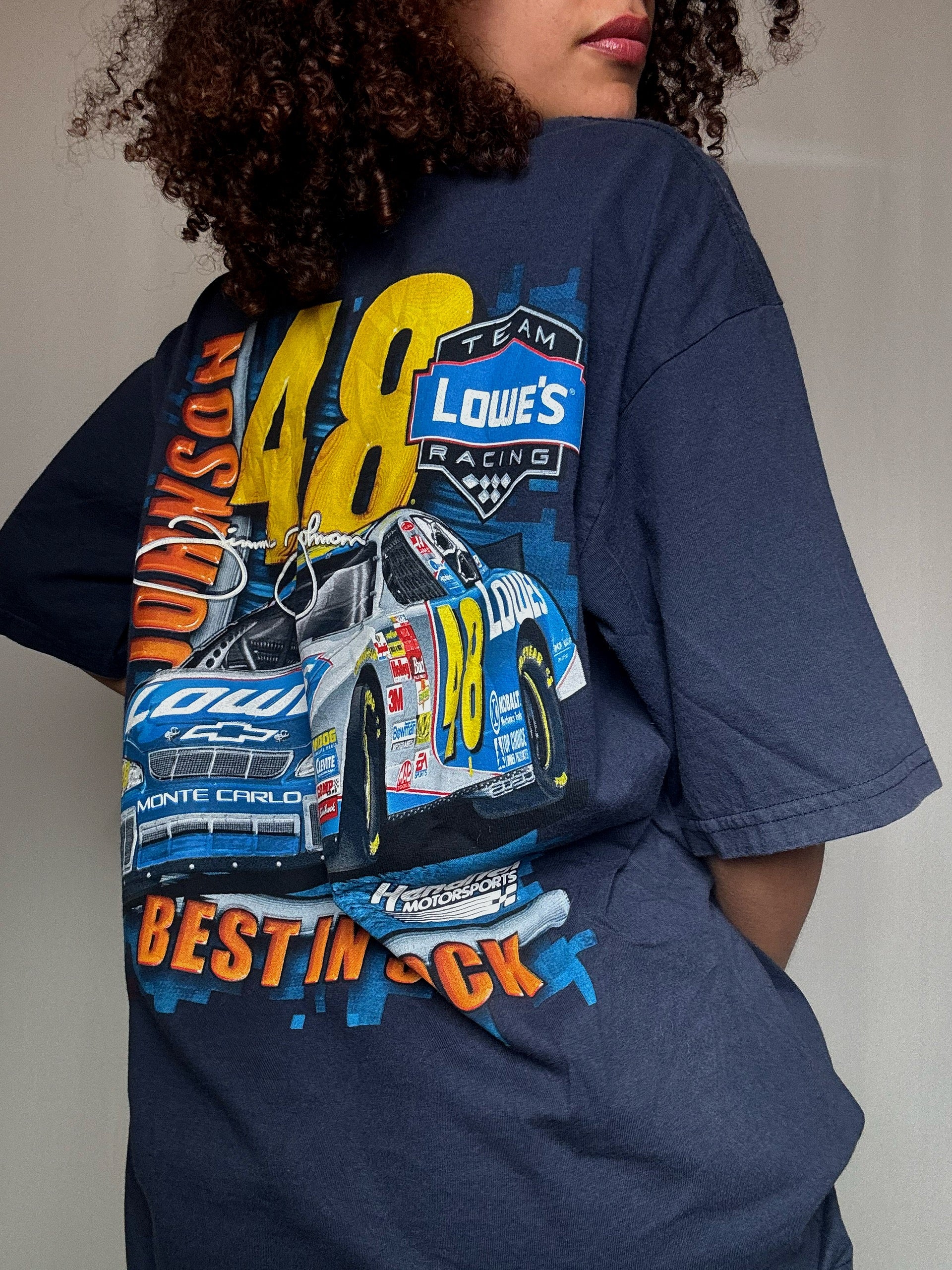T-Shirt Racing Marine L Vintage