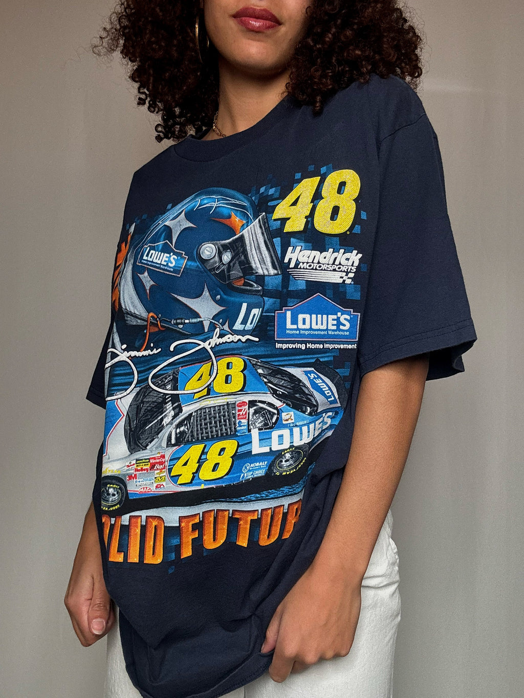 T-Shirt Racing Marine L Vintage