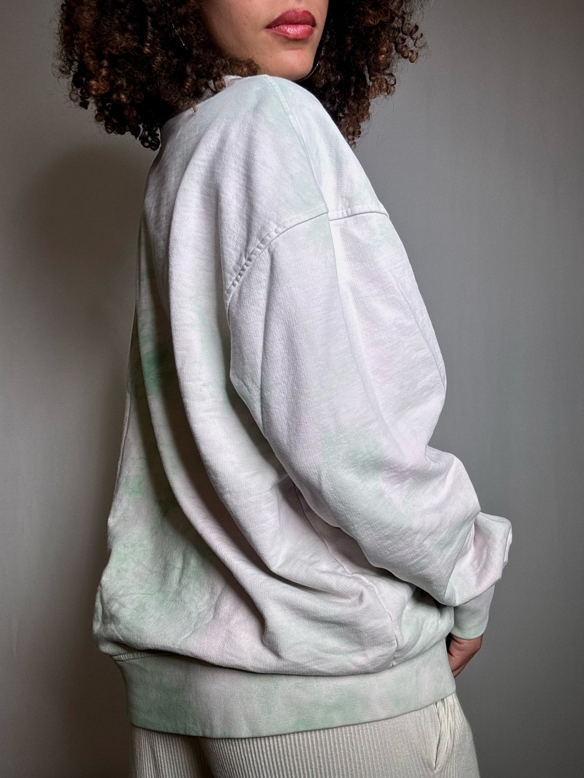 Sweat tie and die vert Levi's M vintage