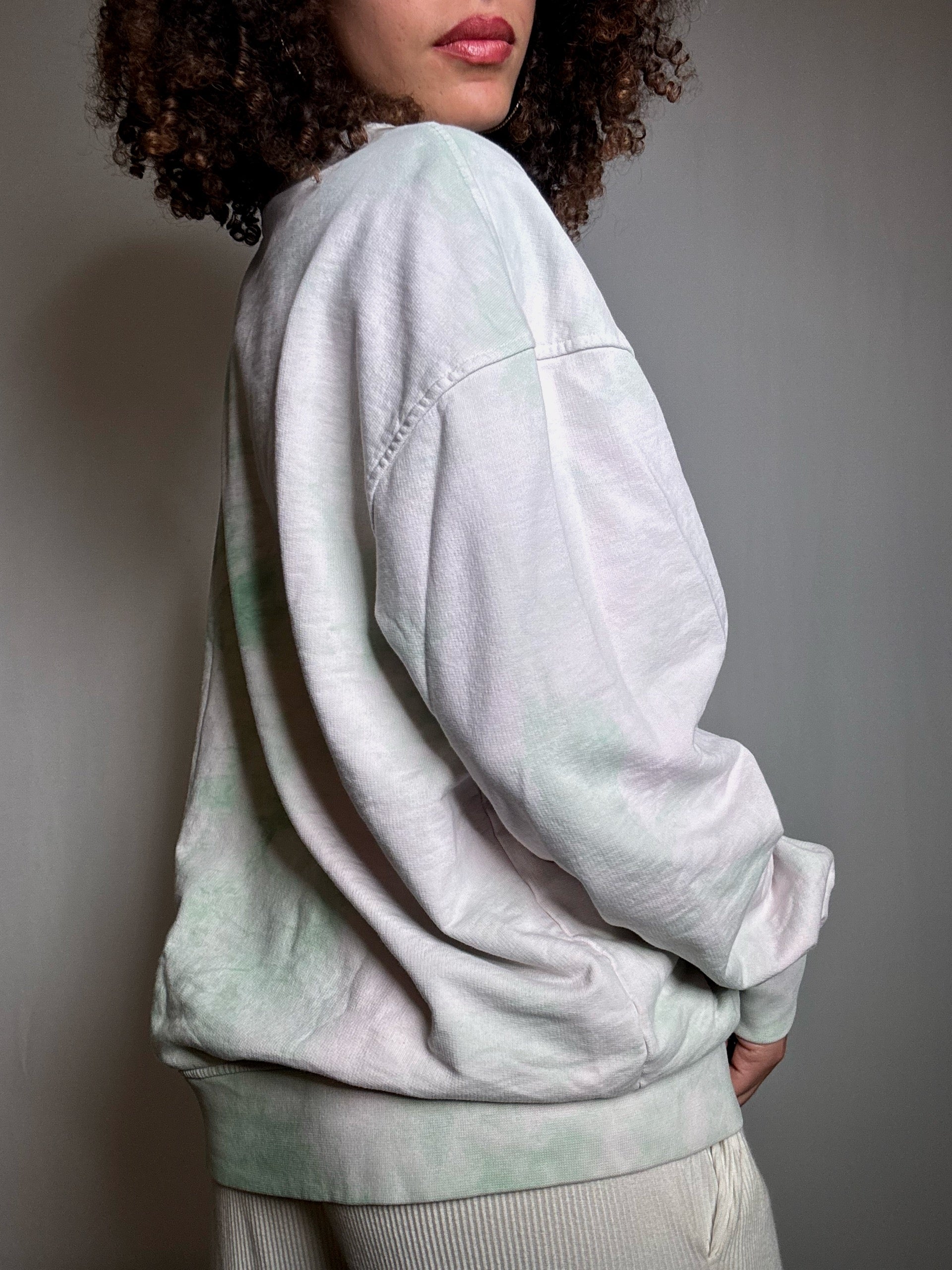 Sweat tie and die vert Levi's M vintage