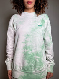 Sweat tie and die vert Levi's M vintage