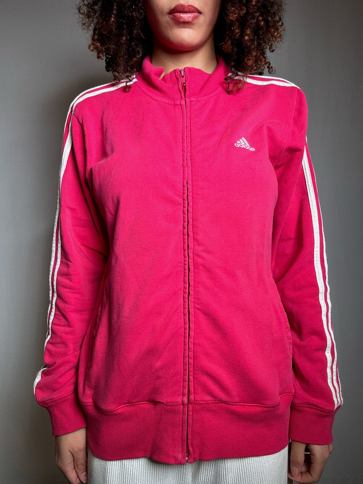 Jacket de sport fuschia Adidas M/L vintage