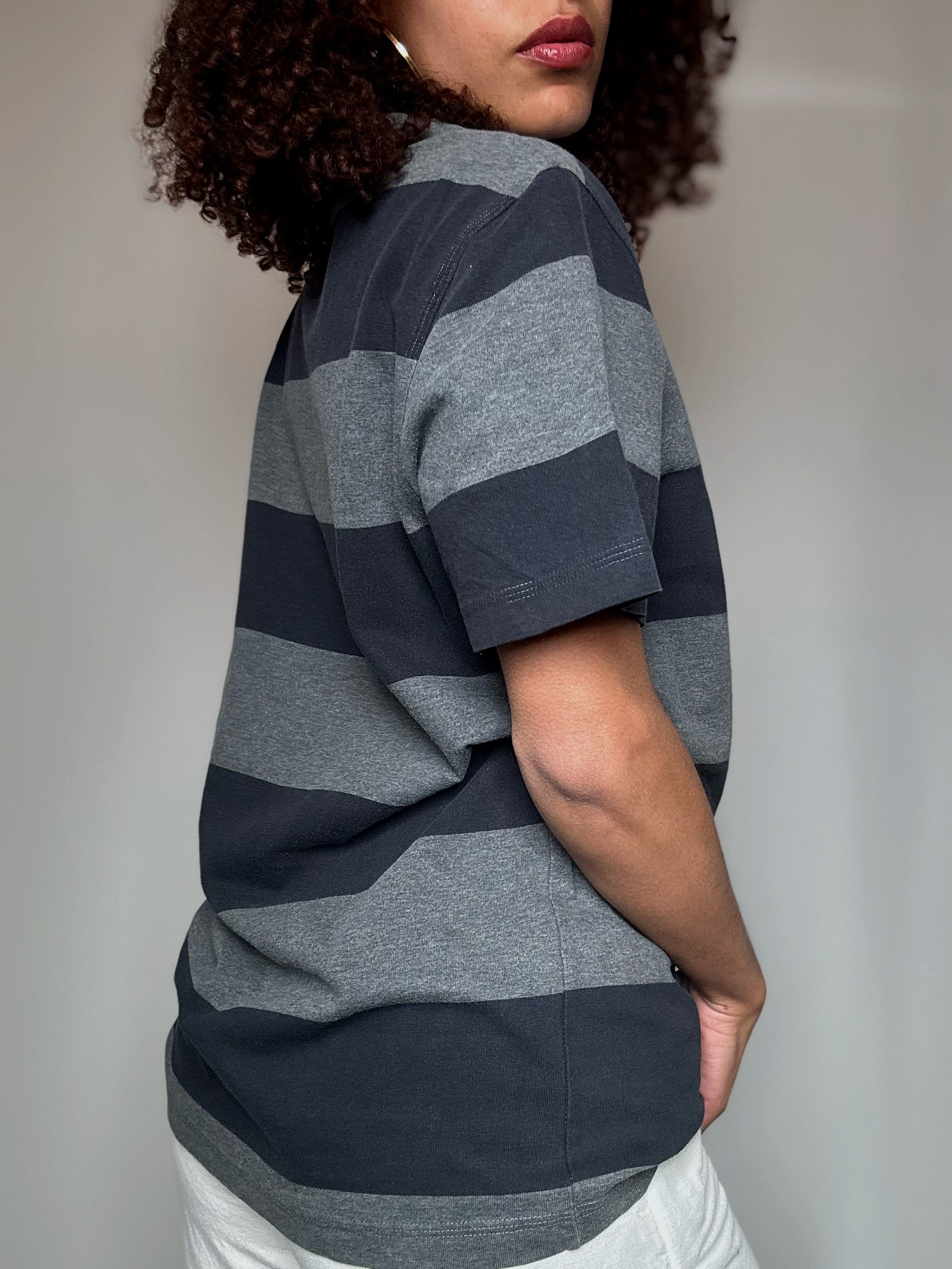Tshirt rayé Nike L vintage