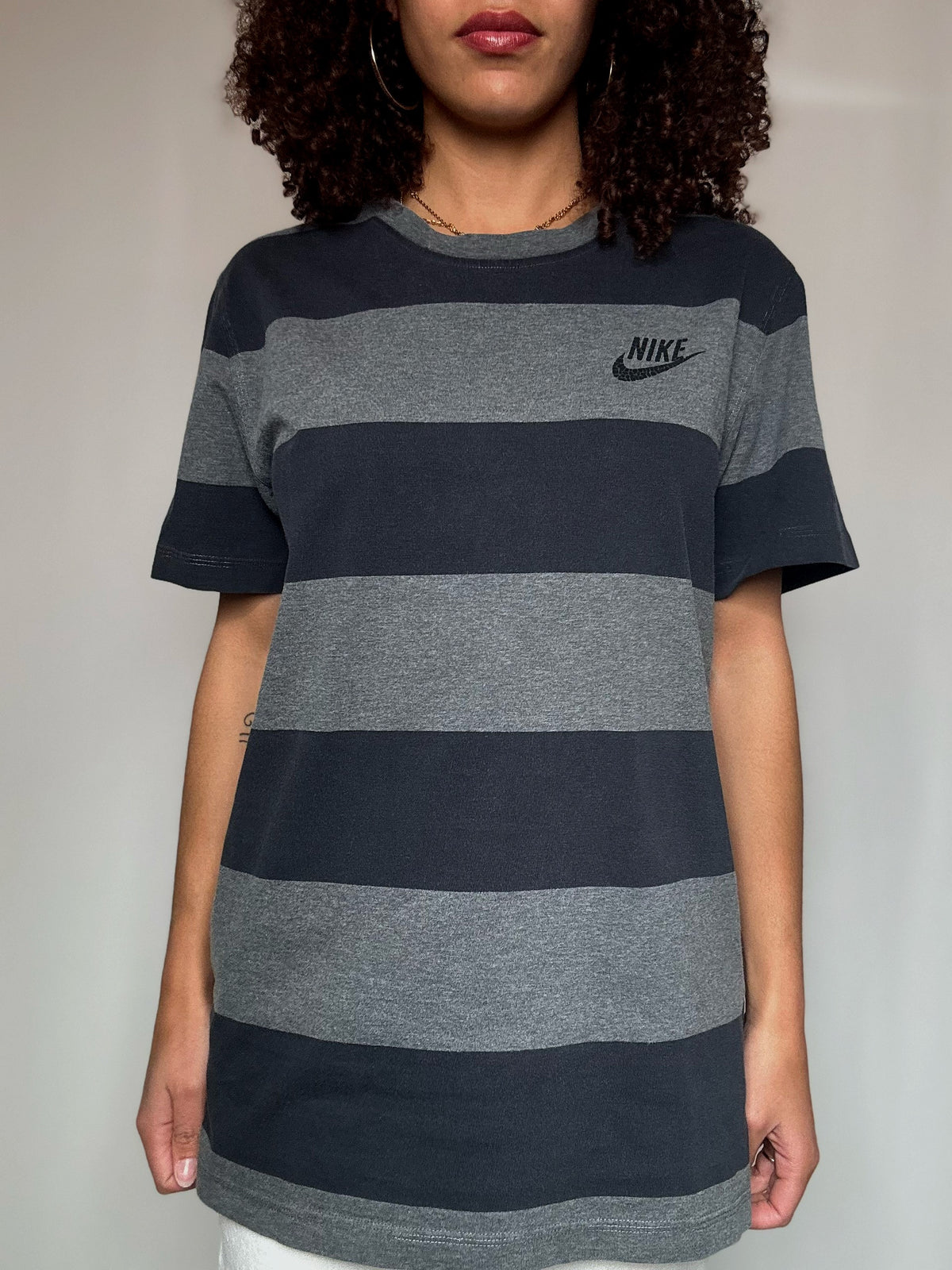 Tshirt rayé Nike L vintage
