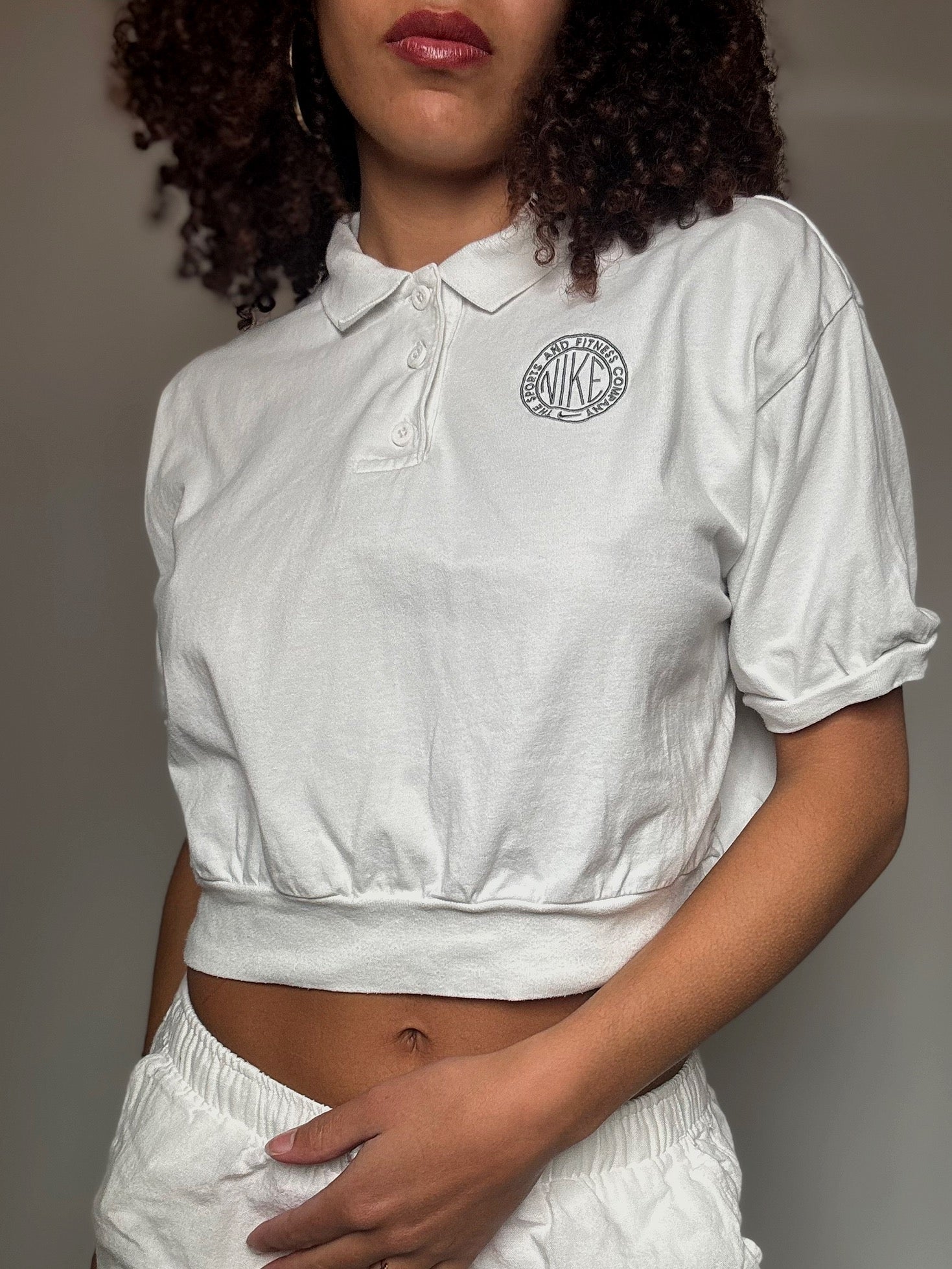 Polo court blanc Nike S vintage