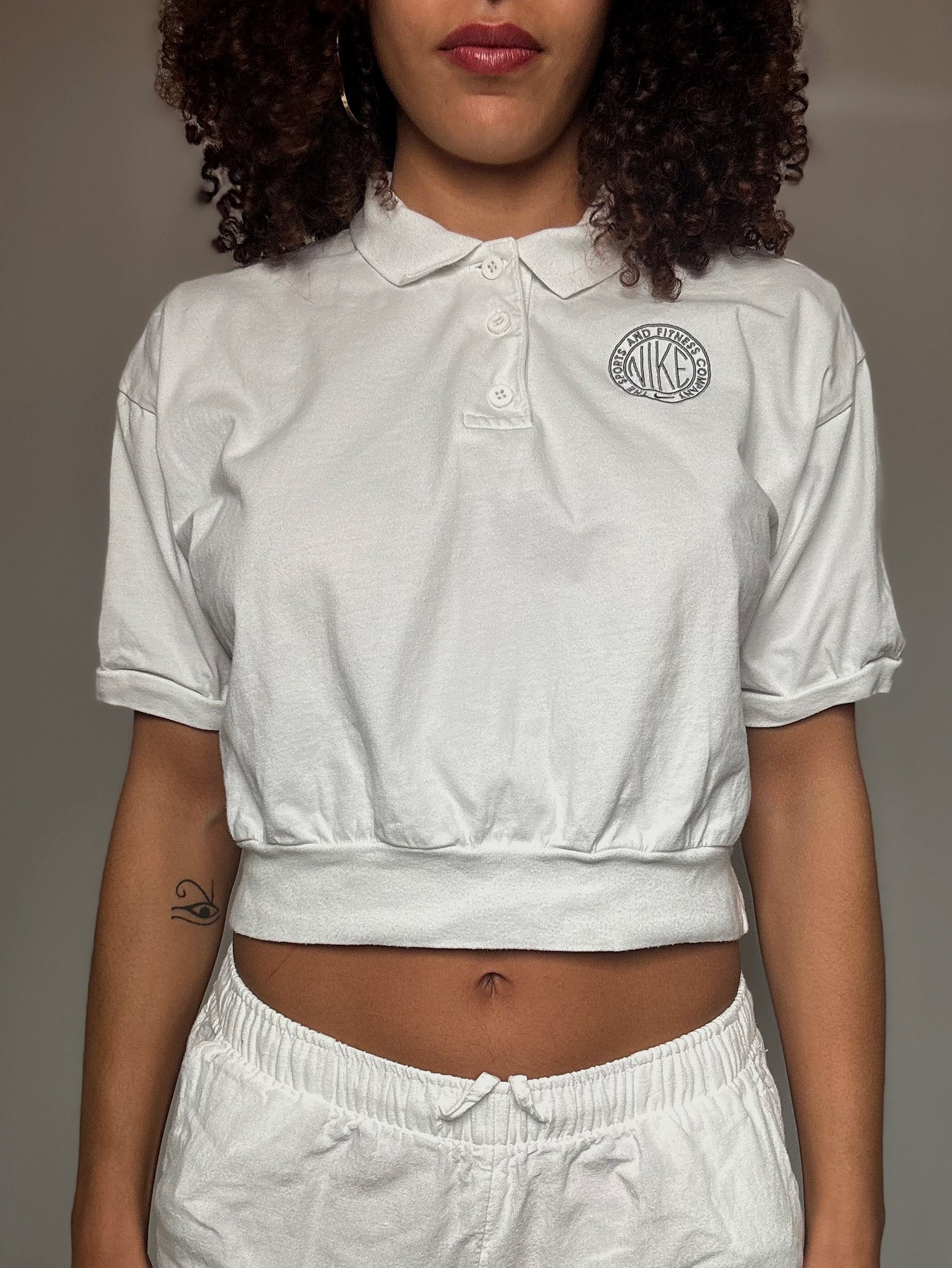 Polo court blanc Nike S vintage