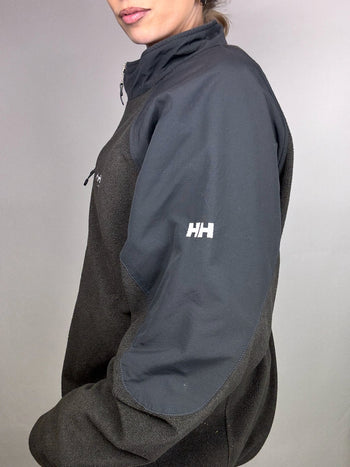 Polaire zippée grise HELLY HANSEN XXL vintage