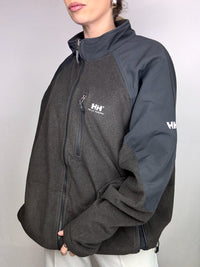 HELLY HANSEN XXL Vintage Grey Zip-Up Fleece