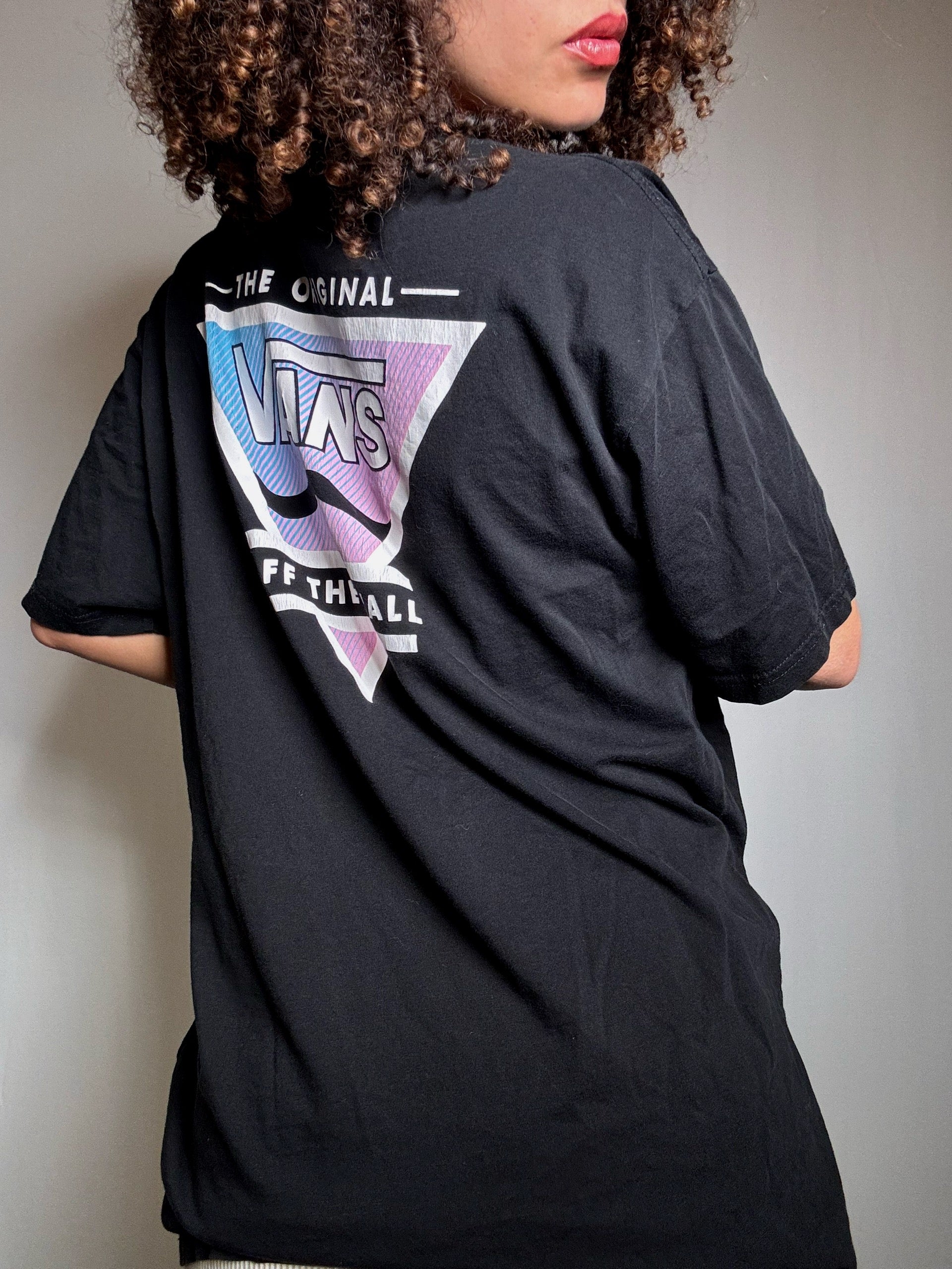 Tshirt noir Vans L vintage